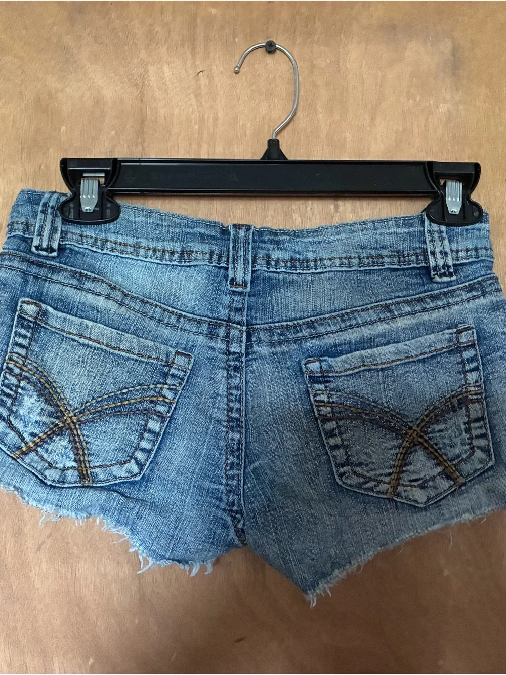 Wildflowers Distressed Light Blue Denim Shorts